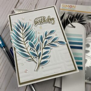 Handmade 5”x7” Inked Happy Birthday Card