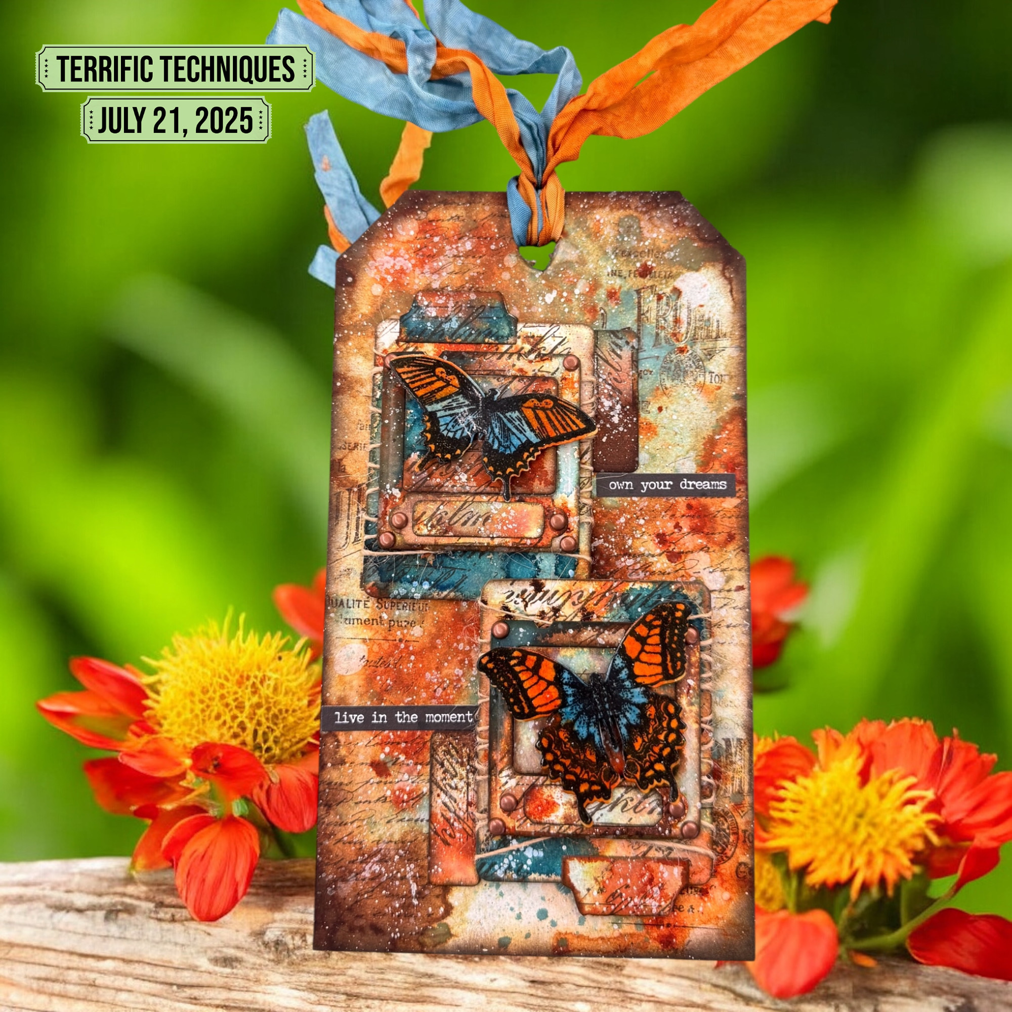 You are currently viewing Terrific Techniques: Mixed Media Tag Transformation — July 21st at Scrapbook Super Station
